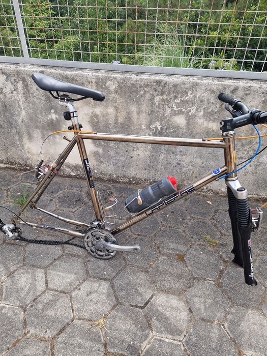 Bicicleta lapierre vintage para peças (quadro + rodas)