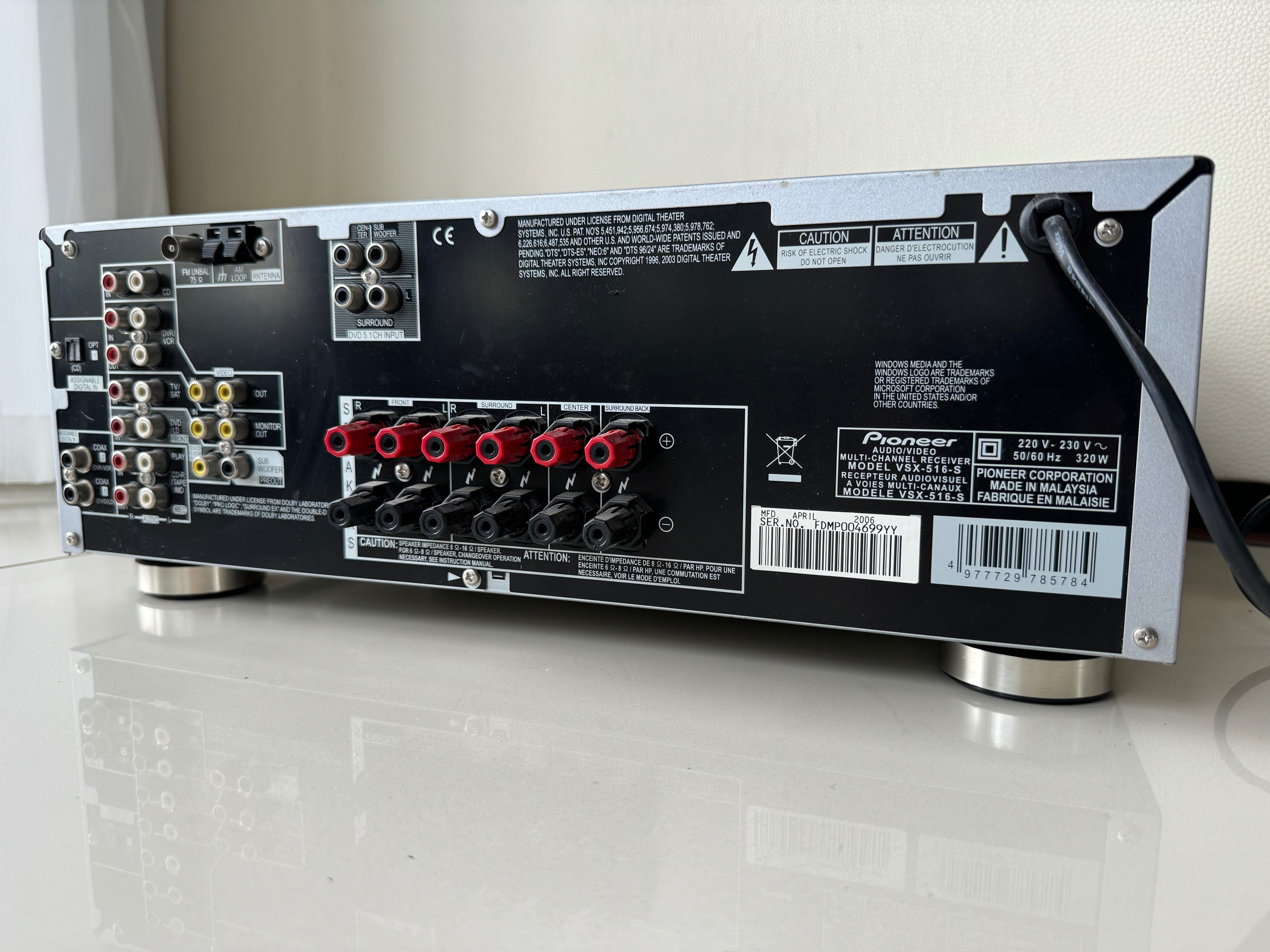 Amplituner Pioneer VSX-516 AMPLITUNER 6.1 DTS D.DIGITAL USB