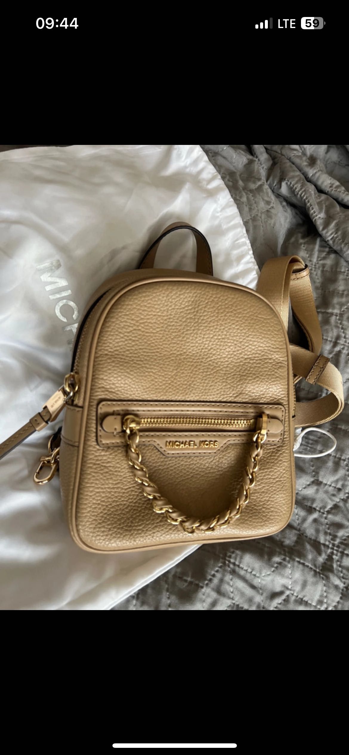 Plecak Michael  Kors  bezowy mały