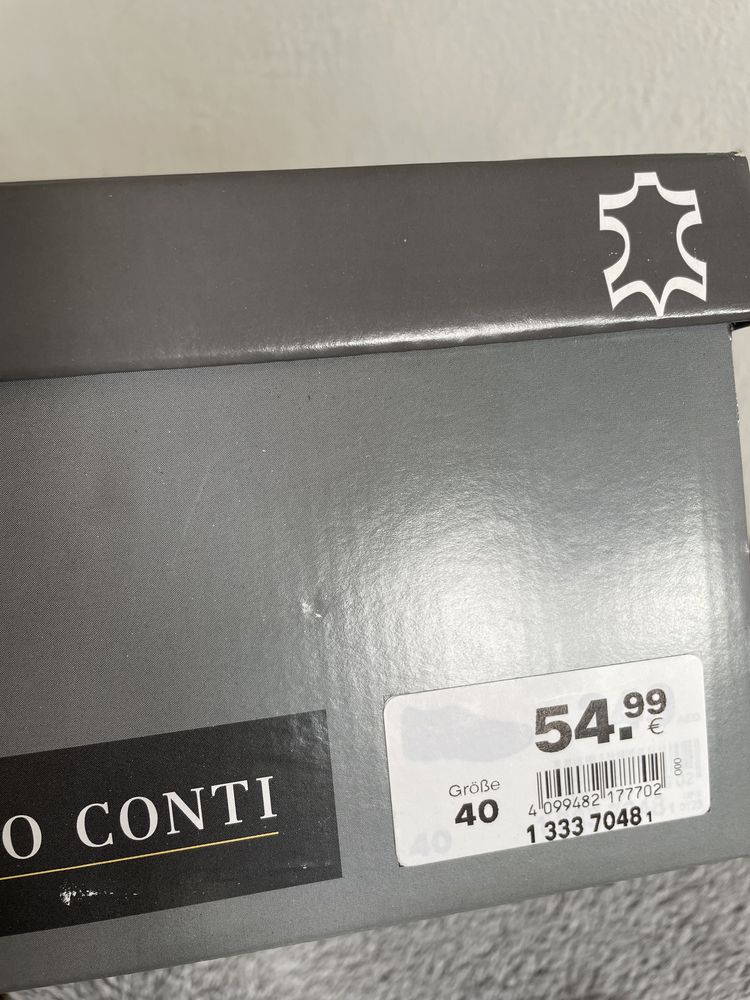 Шкіряні туфлі Claudio Conti ,40