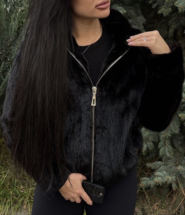 Норкова шуба (бомбер)