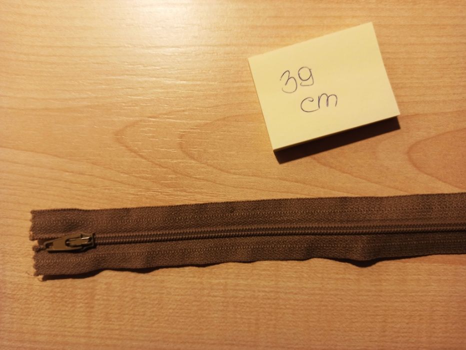 Suwak Zamek Błyskawiczny do ubrań 39 cm Khaki 5 zł