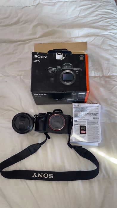 Camera sony A7III + lente sony fE 3.5, 28-70 EM PERFEITO ESTADO!
