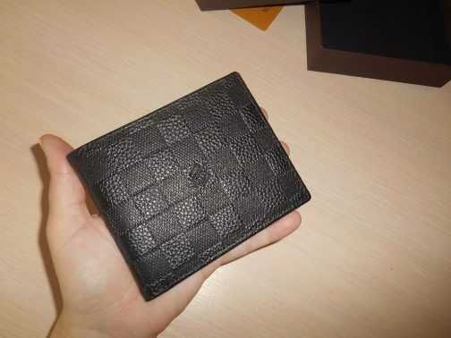 Louis Vuitton portmonetka Czarny portfel męski 009В-1