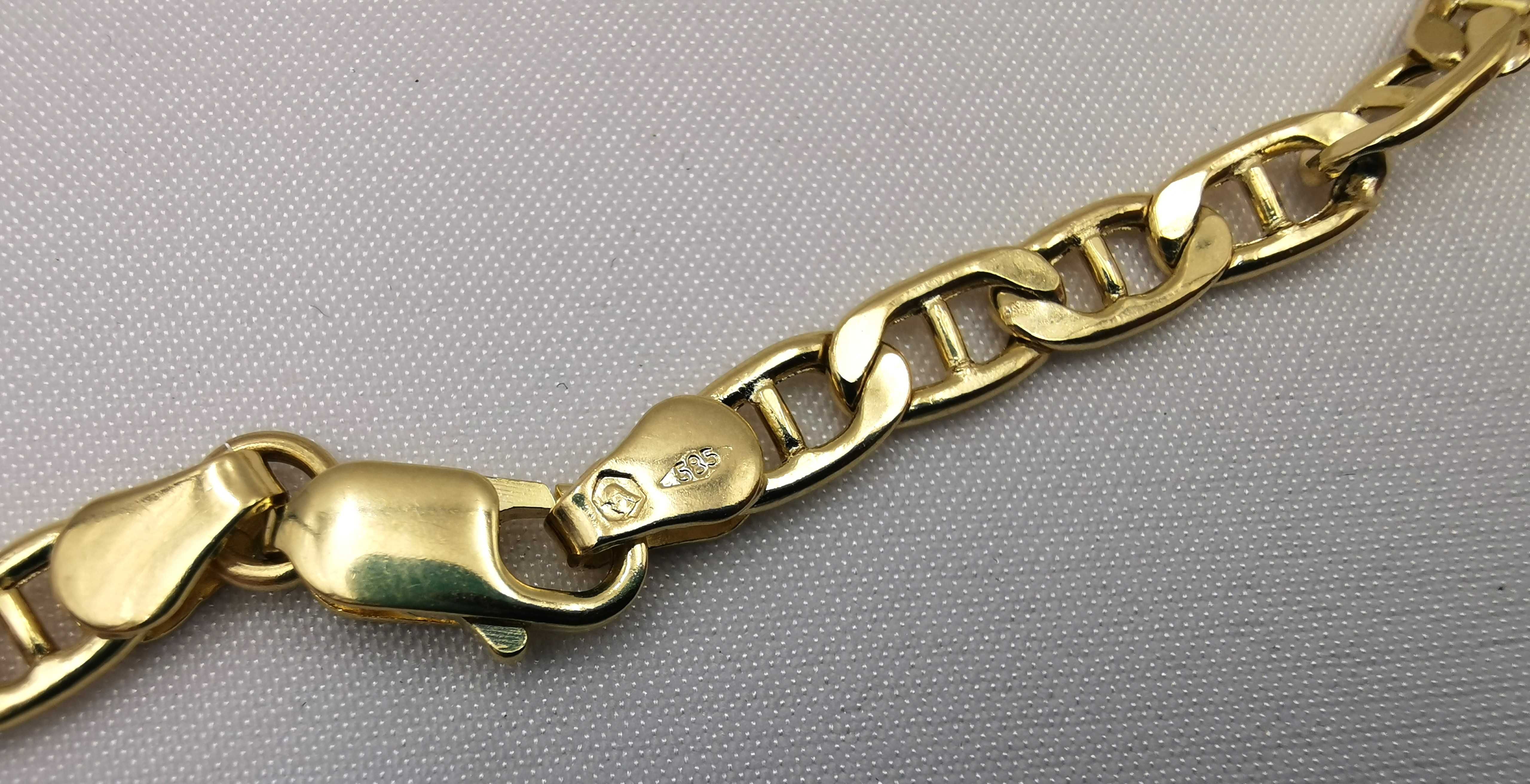 Złota bransoletka 19,5cm Próba 585 splot Gucci / NOWA /Fajne OKAZJE !