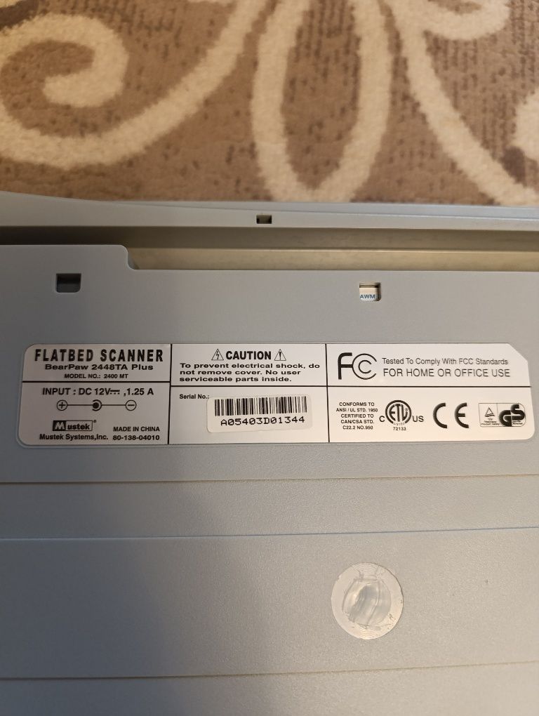 Продам сканер Mustek Bear Paw 2448TA Plus