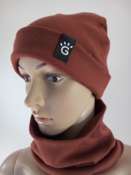 Komplet Zimowy Czapka Komin