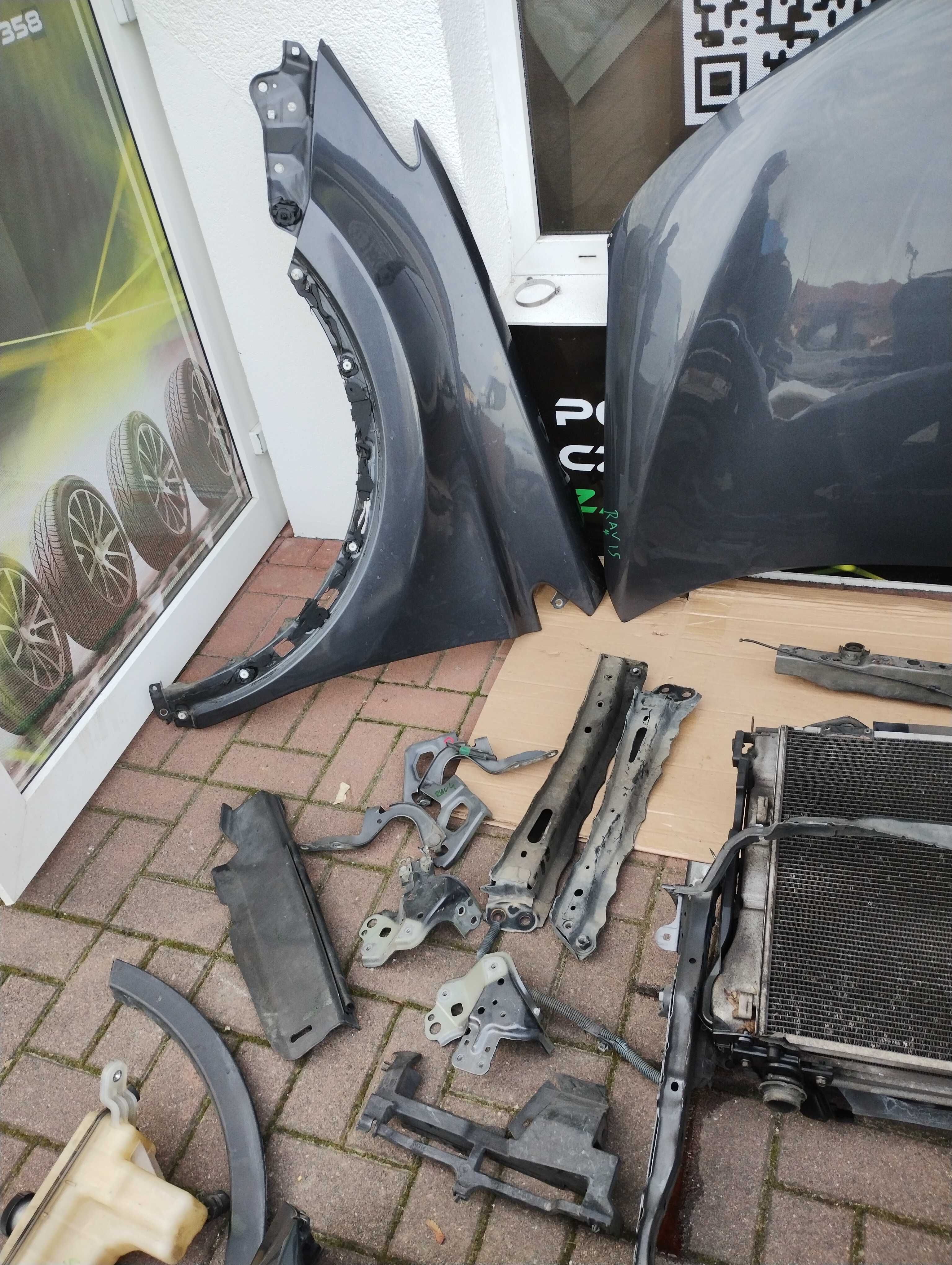 Przód kompletny Toyota Rav4 IV Xenon Spryski Zderzak Maska Błotnik Pas