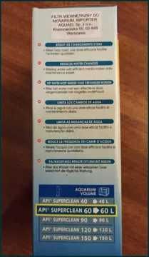 Nowy filtr do akwarium 60L. API Superclean