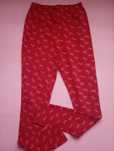 Legginsy czerwone w koniki r. 158