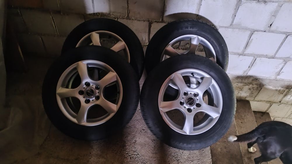 Alufelgi 15" Opel Astra H, Saab 5x110 plus opony letnie