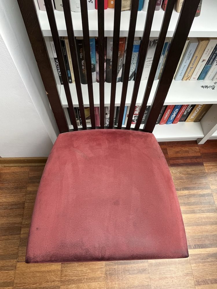 Stół 90x90 i 4 krzesła drewno