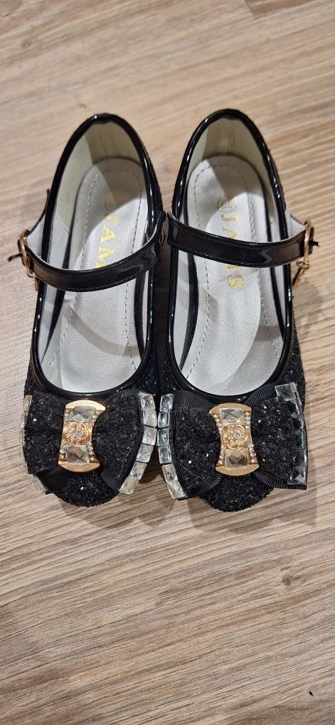 Buty Błyszczące pantofelki baleriny 18,7cm rozmiar 29
