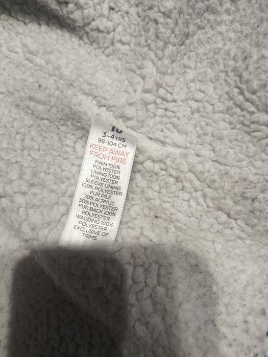 Gruba ciepła kurtka zimowa narciarska 92-98 dziewczynka zima śnieg