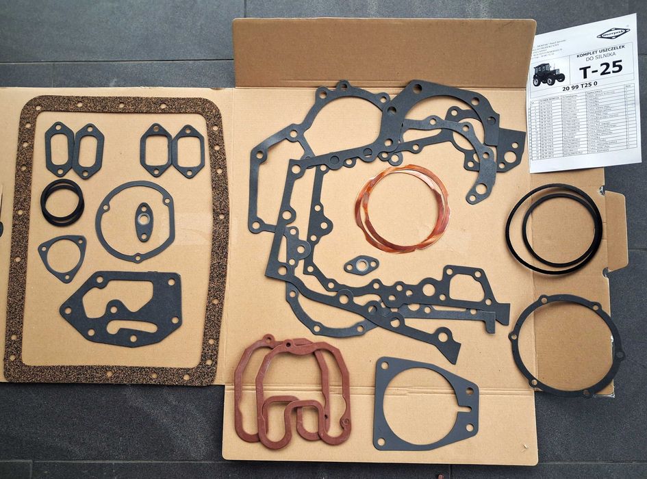 Zestaw Uszczelek SILNIKA Komplet na cały silnik WŁADIMIREC T-25 T25