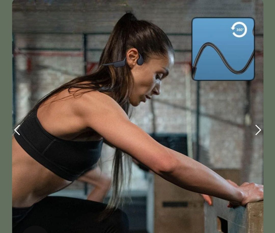 Бездротові вологозахищені навушники Bone Conduction Headphones X7 Blac