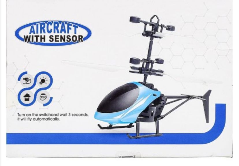 Вертолет с сенсорным управлением летает от руки Sky Shock