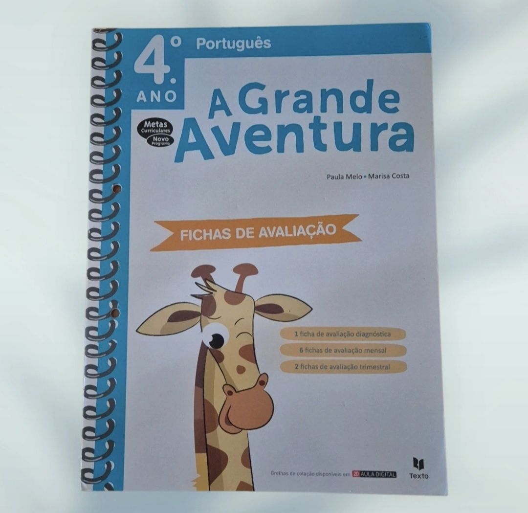 A Grande Aventura Fichas Avaliação Português 4 Ano