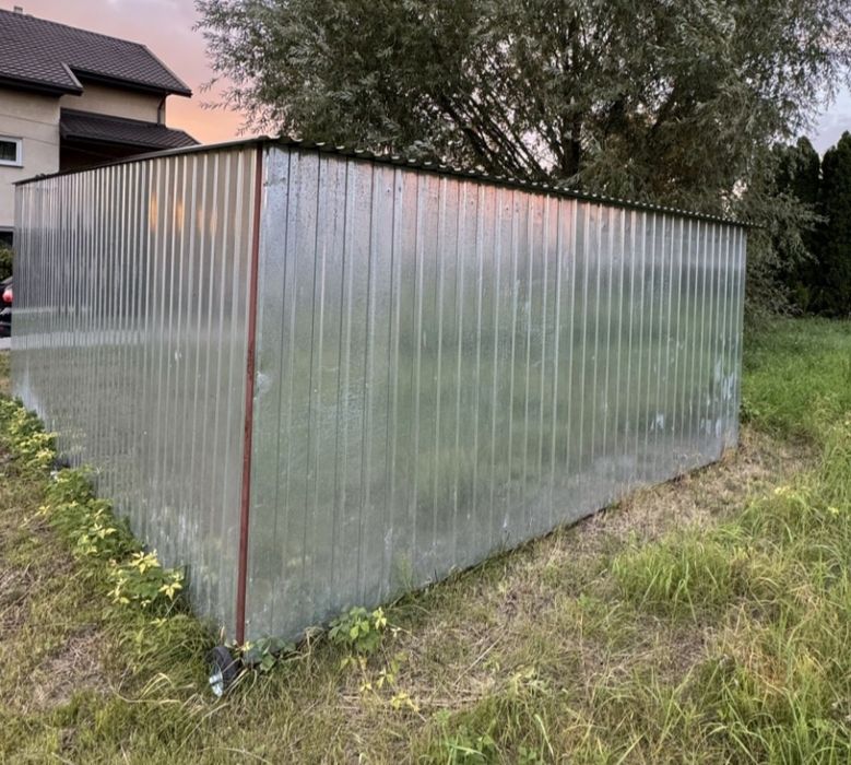 Garaż blaszany 6x4 jak nowy