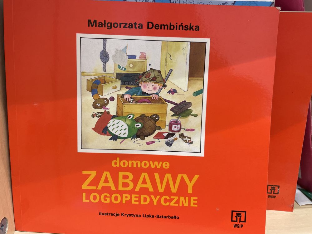 Domowe zabawy logopedyczne książka Dembińska