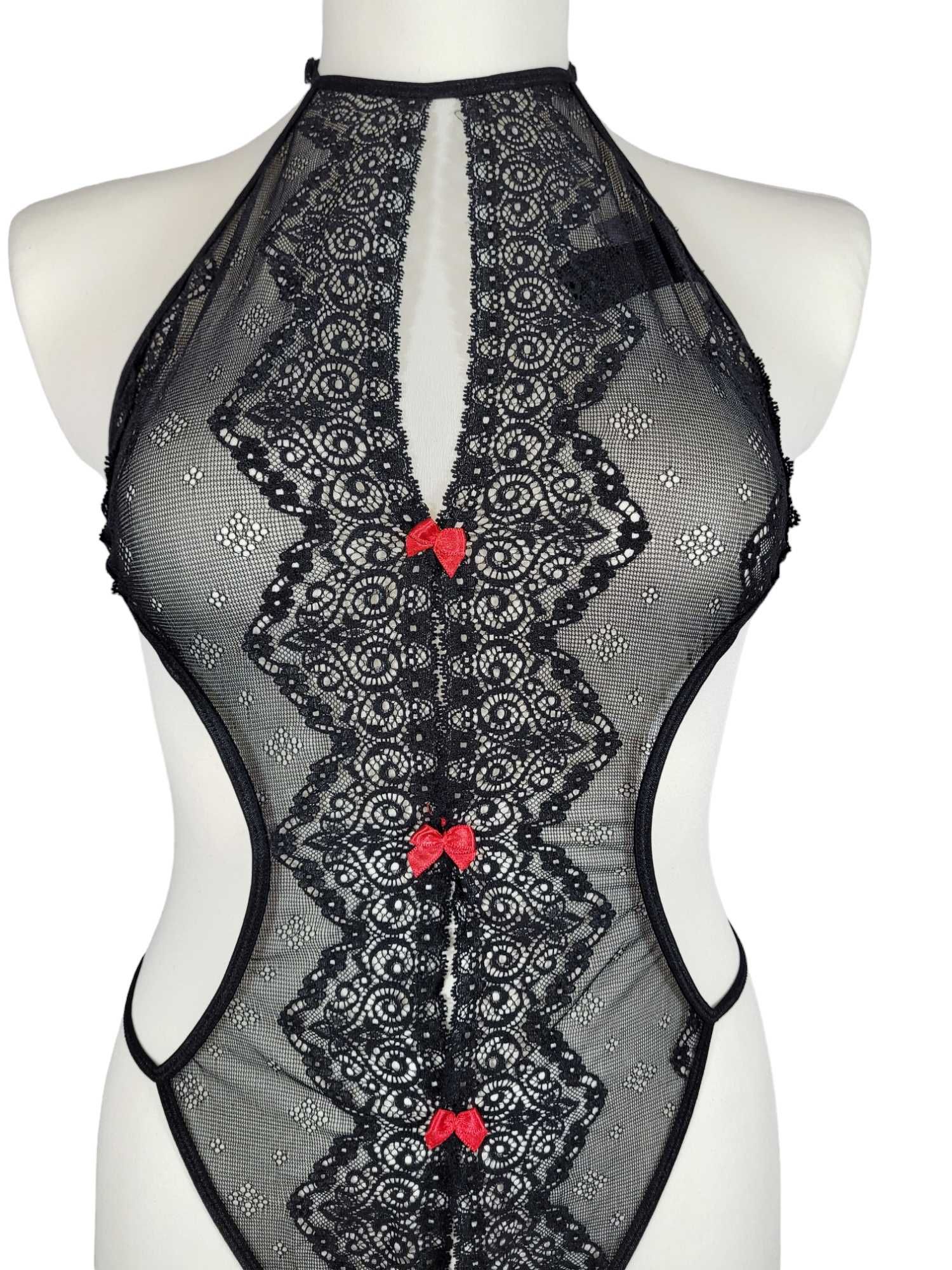 Nowe czarne body bielizna erotyczna 44,XXL/46,3XL plus size VENUS