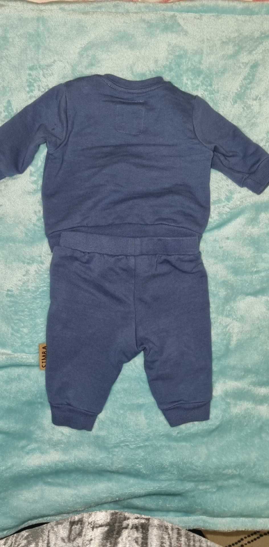 nowy dres komplet zestaw niemowlecy dla chlopca 56