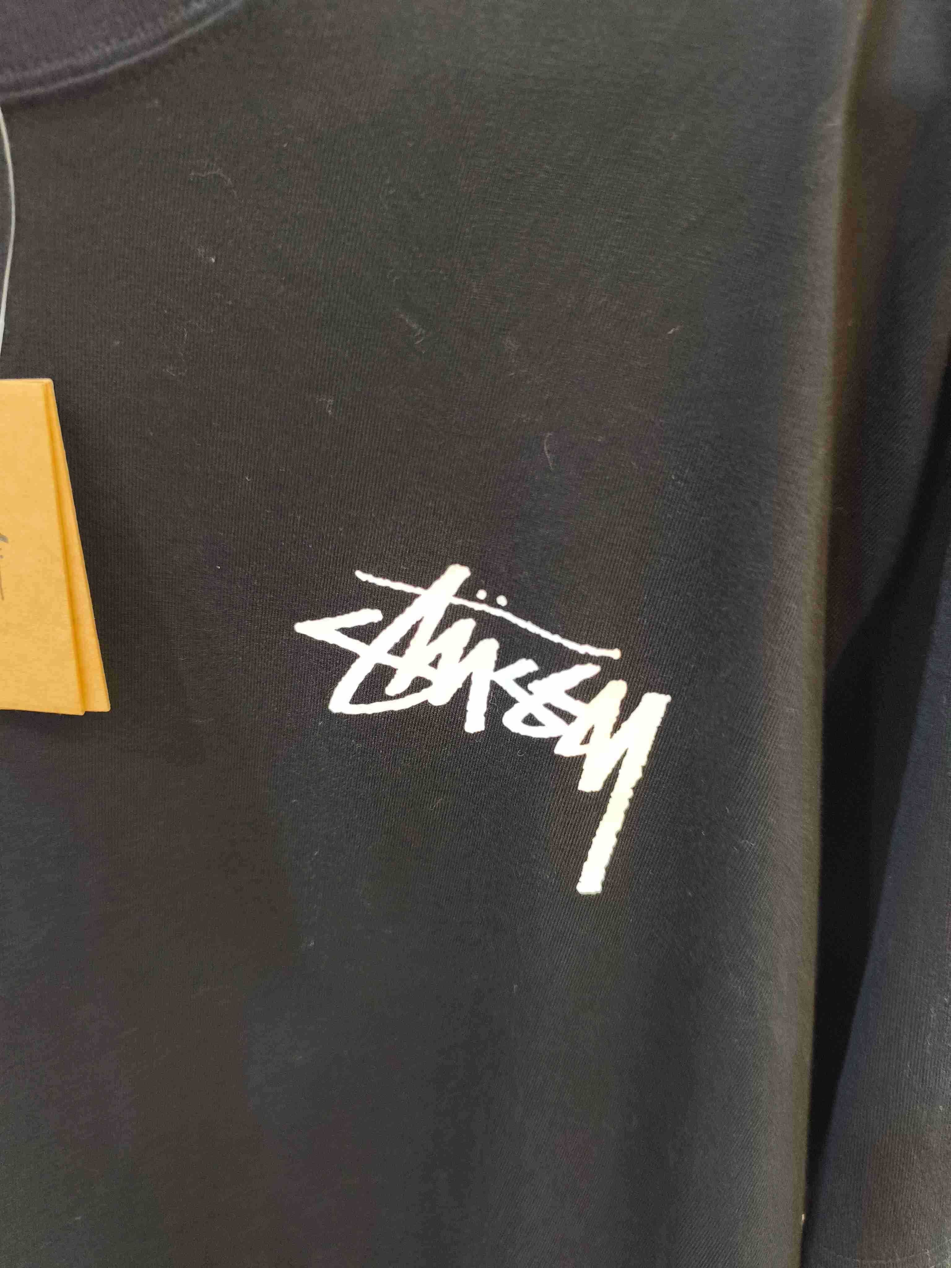 Męska czarna koszulka Stussy Summer Casual, rozmiar L