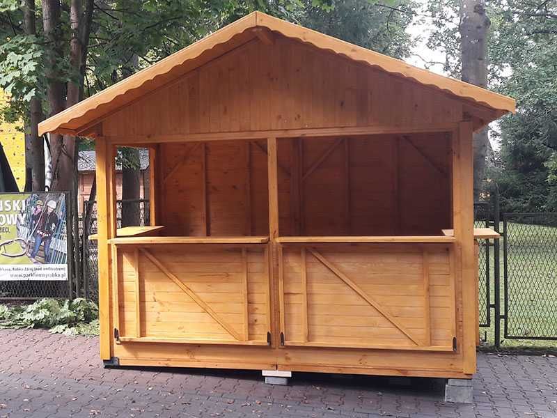 Domek handlowy 5 drewniany kiosk sklepik producent C1