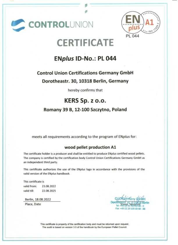 Producent Pellet Sosnowy-A1 certyfikowany -Pelet z Mazur-Transport