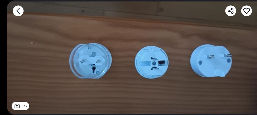 Adaptador Ficha Eléctrica Internacional