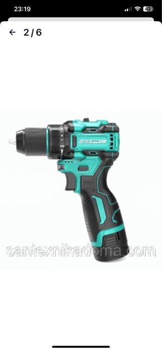 Акумуляторний шуруповерт 16V Zegor CDB16BL ADVANCED нове доставка Київ