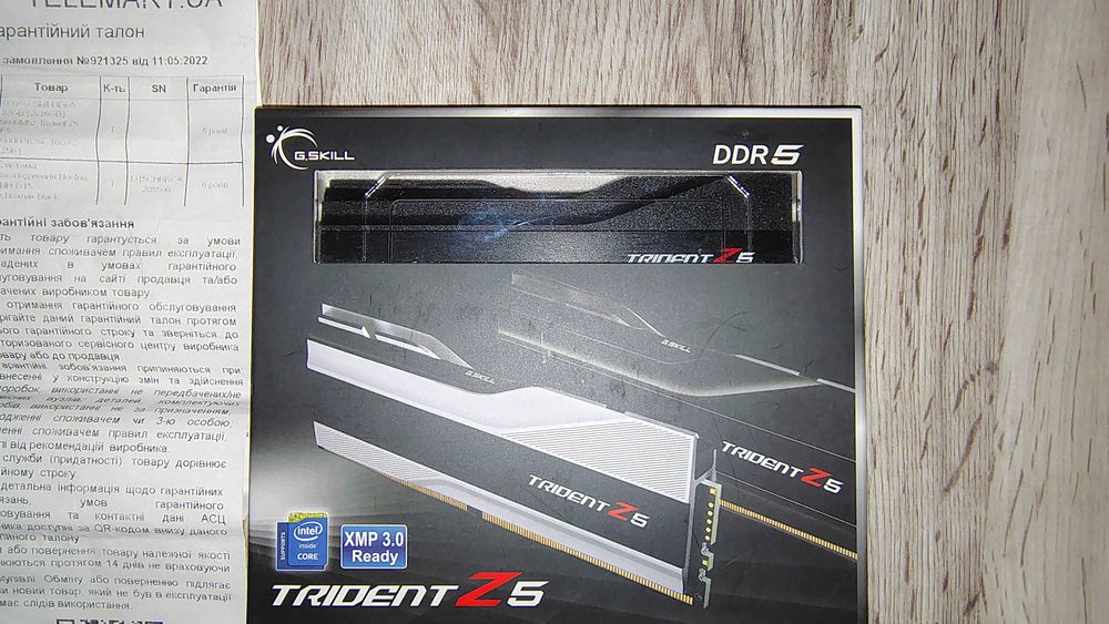 Озу ddr5 G.Skill 5600Mhz 2x16GB > 32Gb новая.