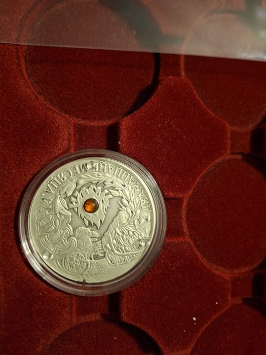 Moneta srebro bajki Białoruś 20 rubli