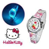 Детские наручные часы кварцевые Hello Kitty розовий