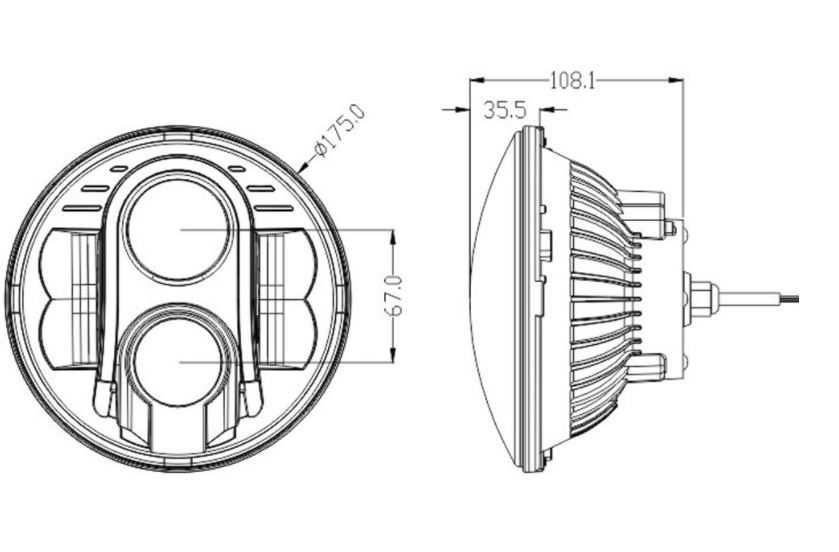 Faróis / farol Led Jeep wrangler jk Homologado