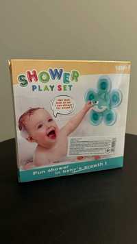 Іграшка спінер для купання Shower  play set. Рибка блакитна