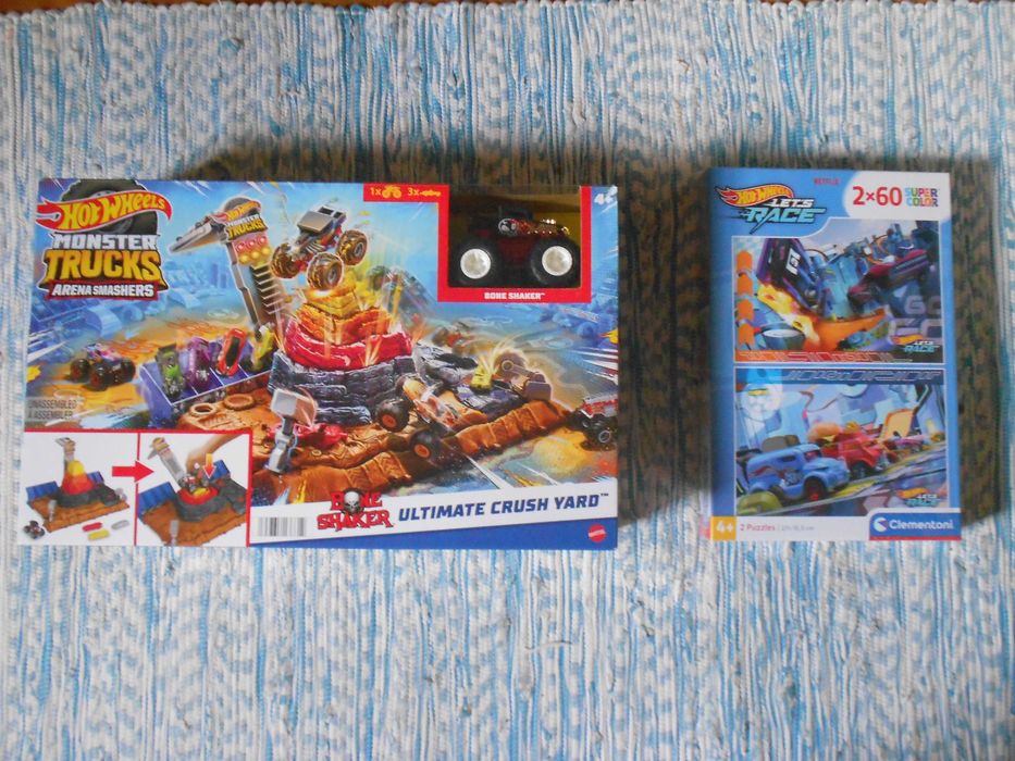 Hotwheels- arena smashes e puzzles NOVO