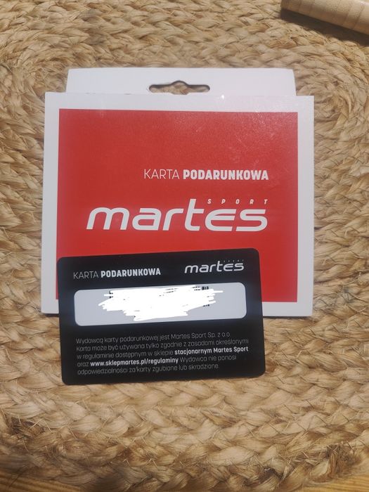 Karta podarunkowa rabatowa do sklepu Martes - 200zł ( bon rabat kod)