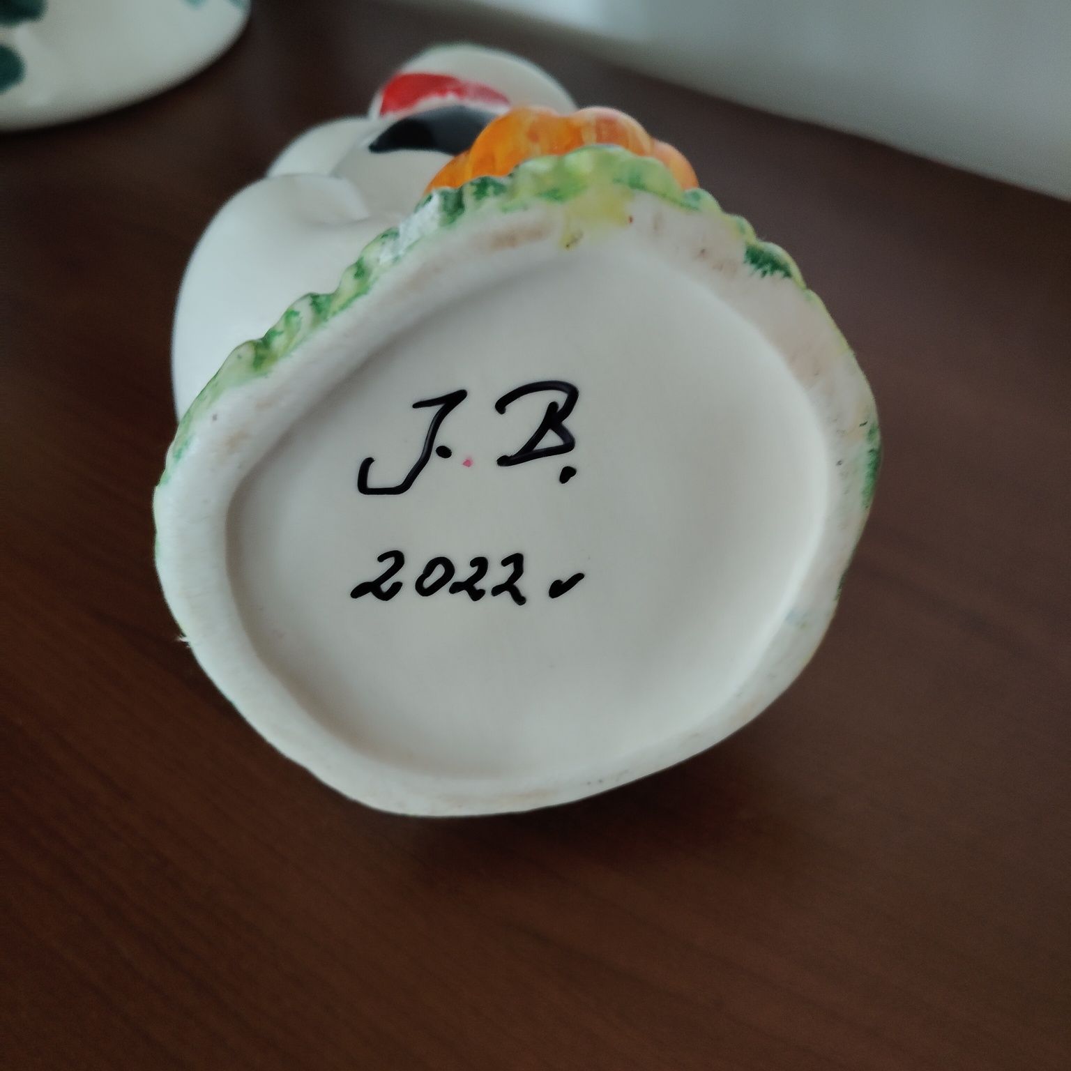 Ceramiczna krówka.