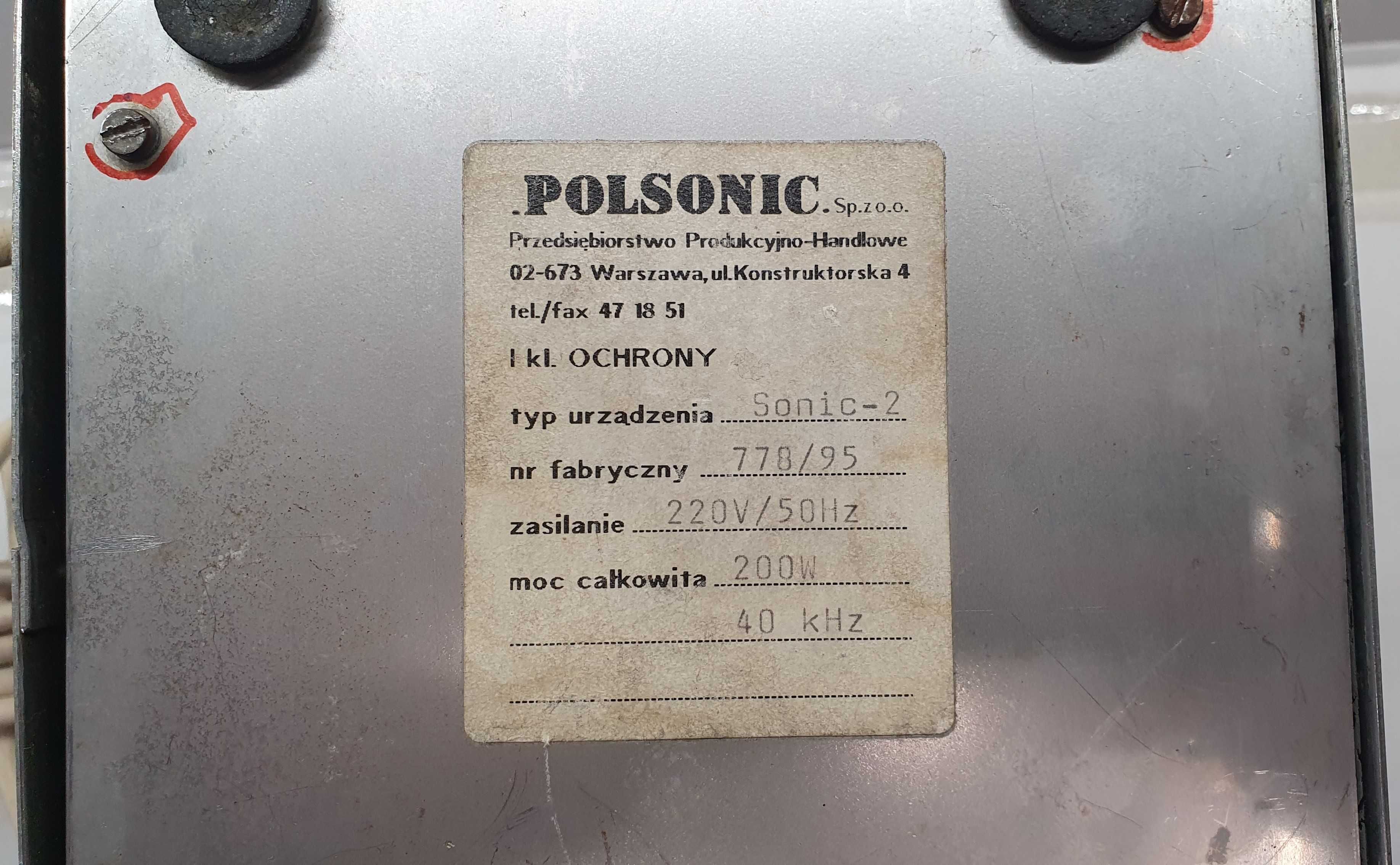Myjka ultradźwiękowa POLSONIC Sonic 2