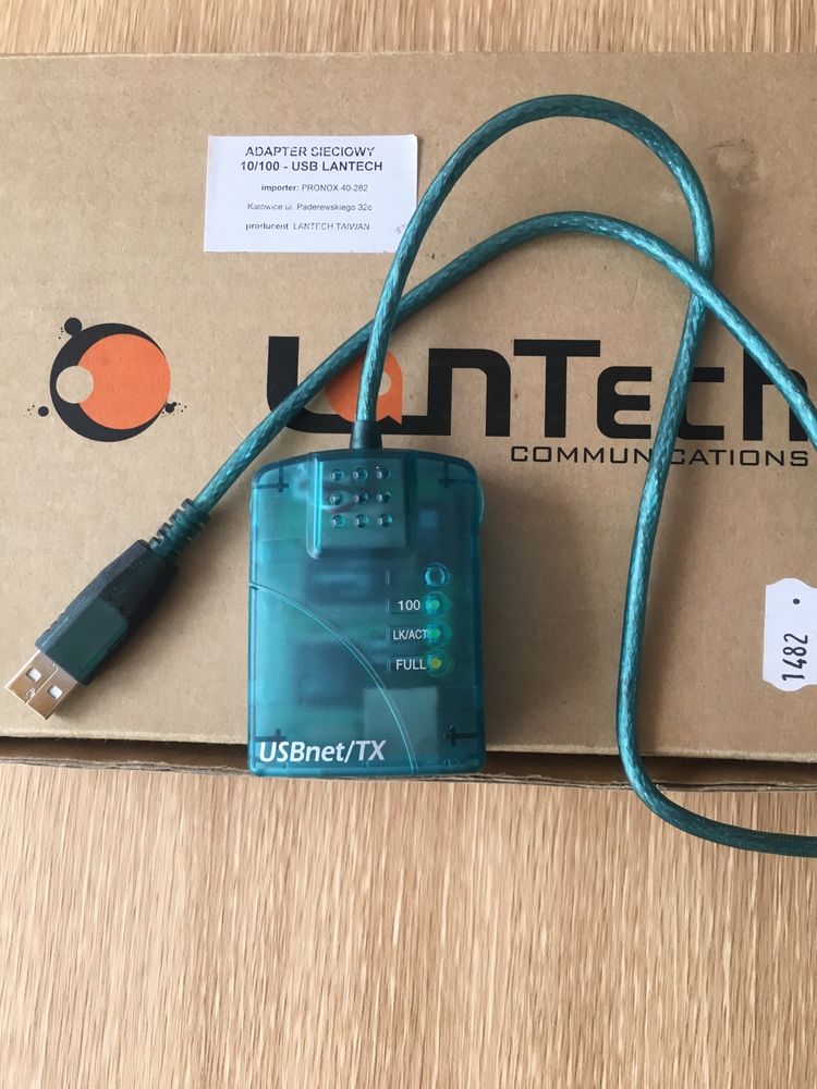 Lantech taiwan adapter sieciowy10/100 usb  2007