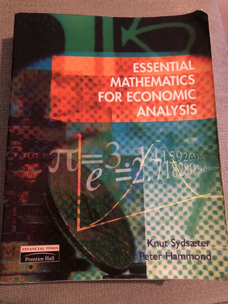 Livro “Essential Mathematics for Economic Analysis”