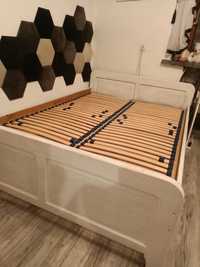 Łóżko drewniane (rama, dno, deska podtrzymująca)