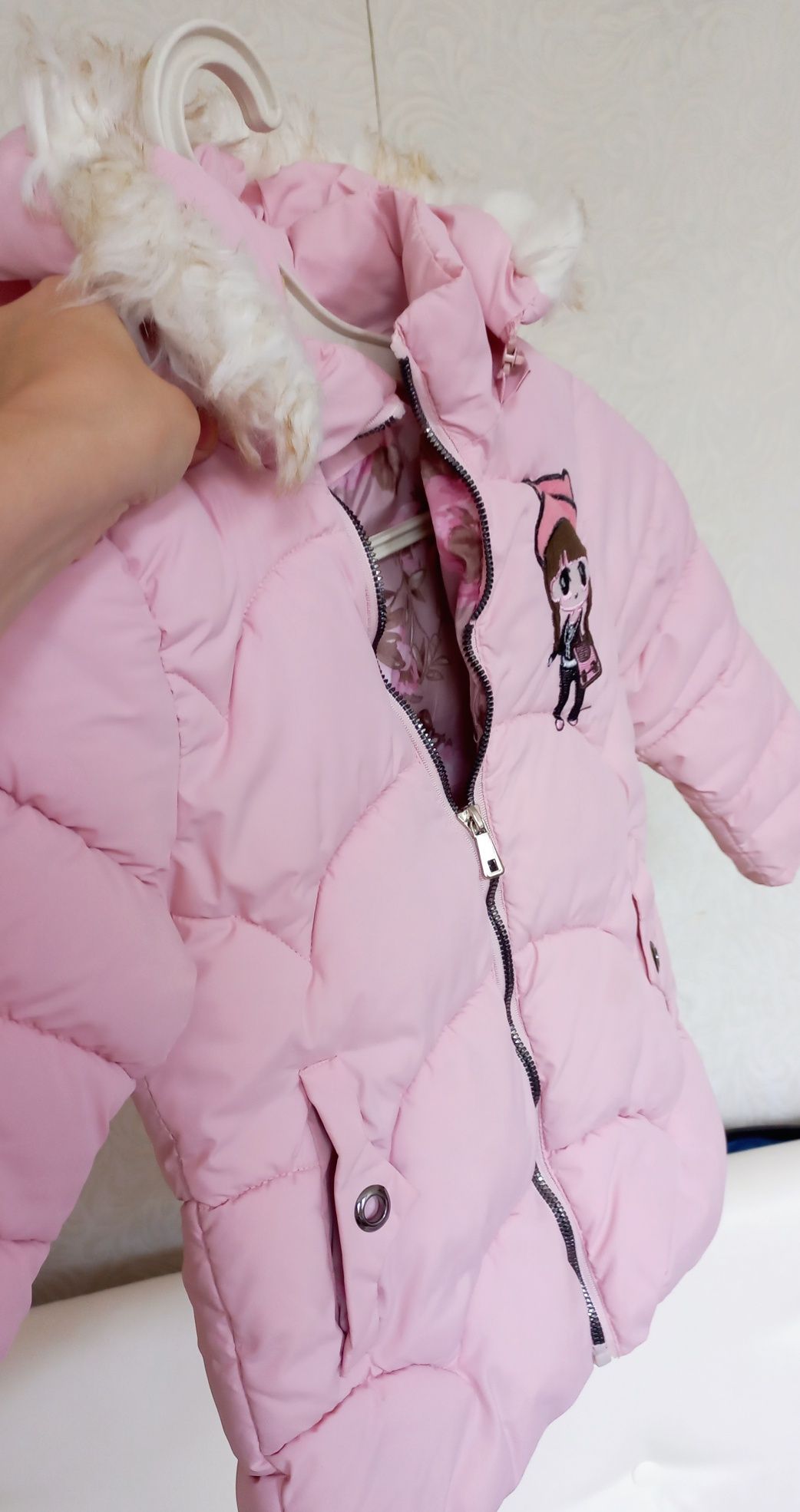 Куртка пальто пуховик 100см зимовий демосезон