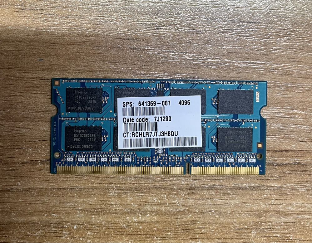 Оперативная память для ноутбука Hynix DDR3 SO-DIMM 4Gb