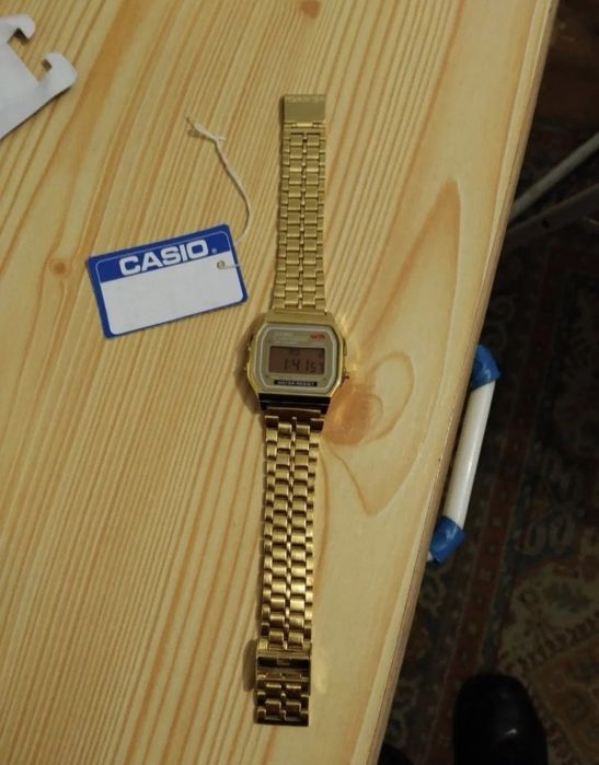 Relógio Casio Dourado A159W - Novo sem uso