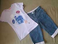 Комплект шорти/бриджі і футболка на 8-9 років, зріст 128-134 см