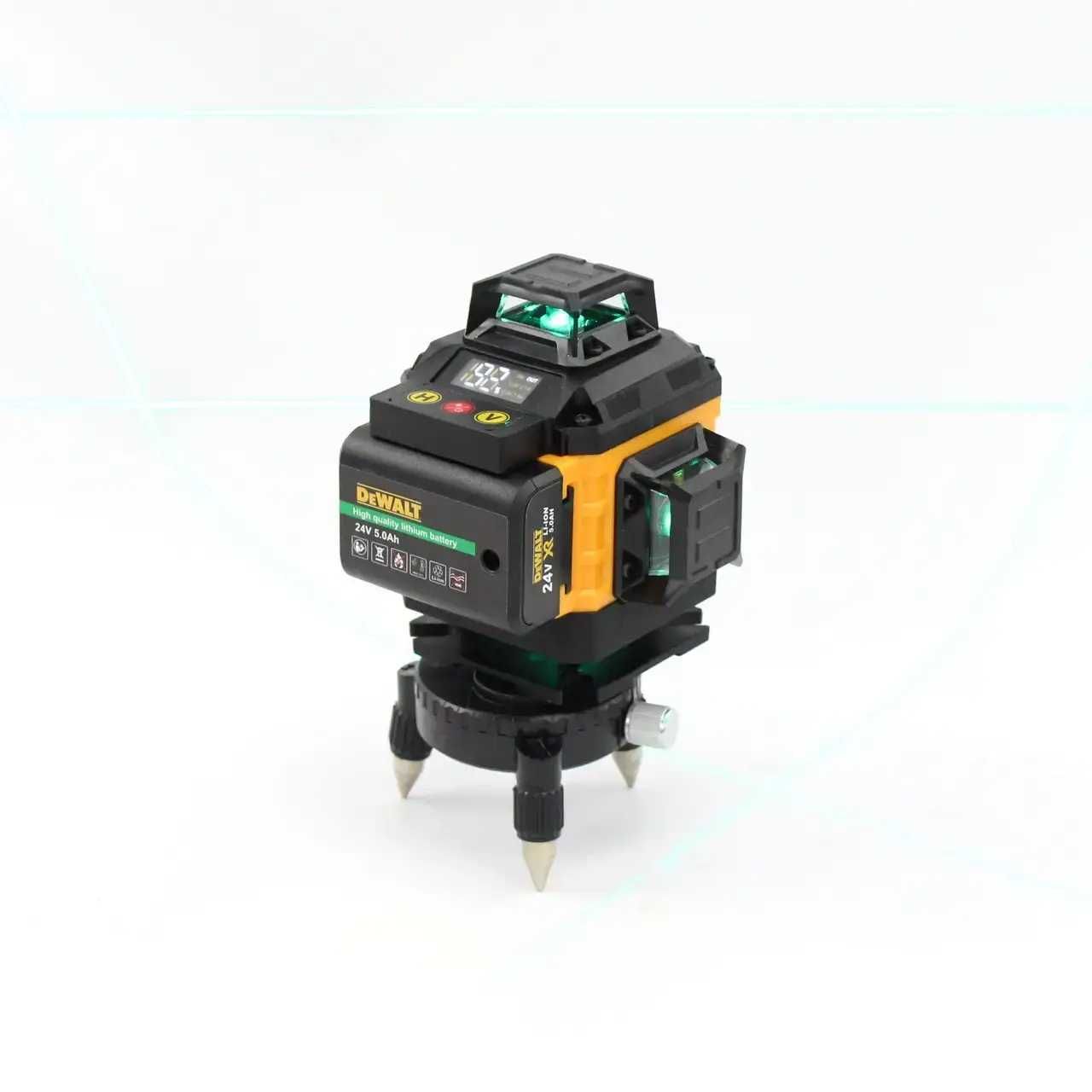 Лазерний нівелір DeWalt DCLE34031N 3D-4D рівень зі штативом. Арт. 9517