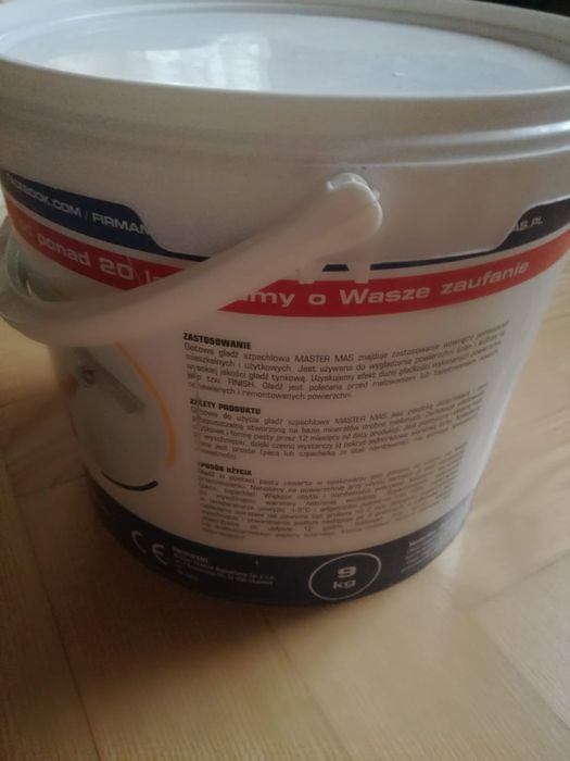 Gładź biała master mas 9kg AKTUALNE