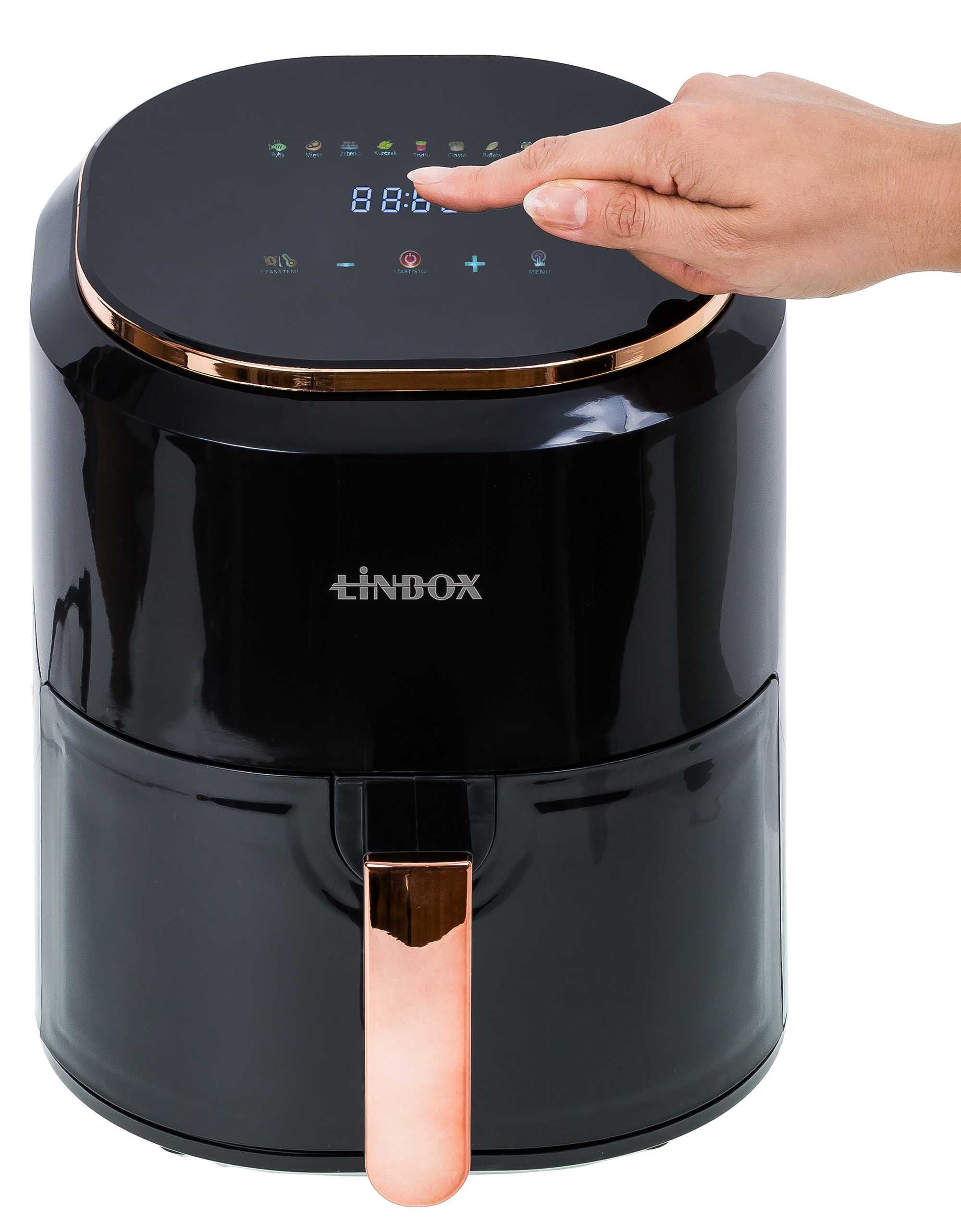 [OUTLET] Frytkownica 4,5L 1400W beztłuszczowa Linbox POLSKIE MENU